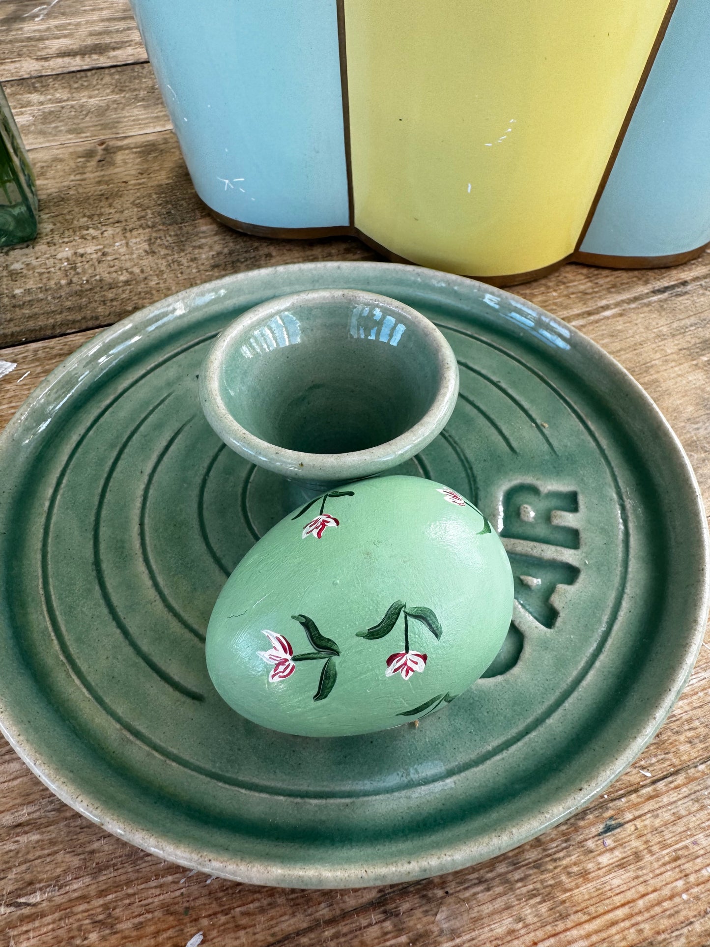 Green tulip egg