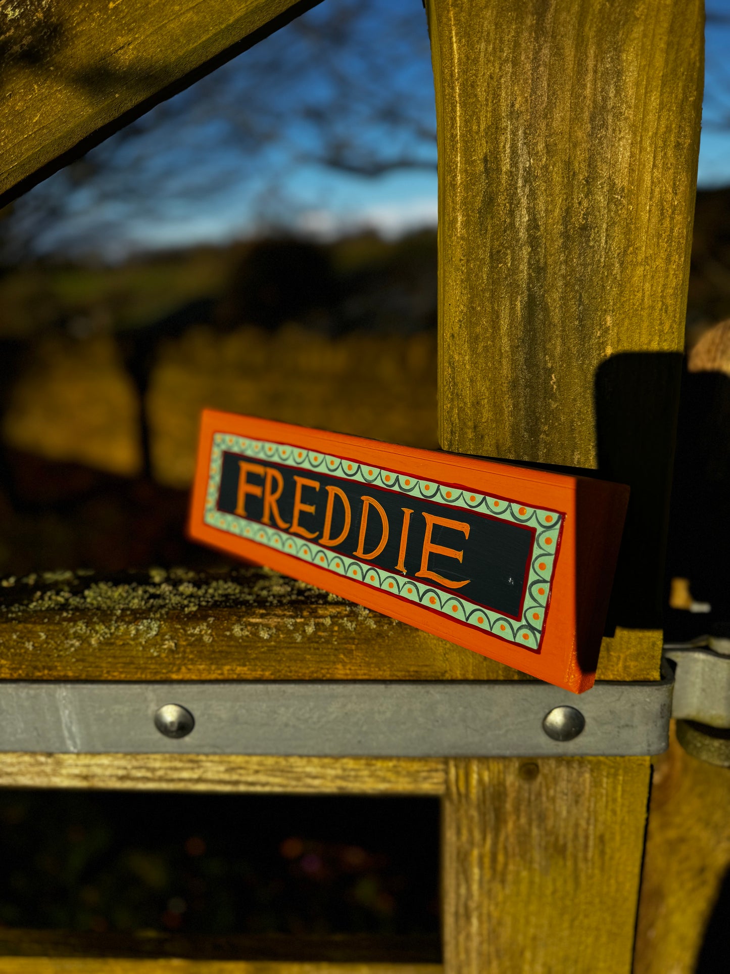 ‘FREDDIE’ name plaque