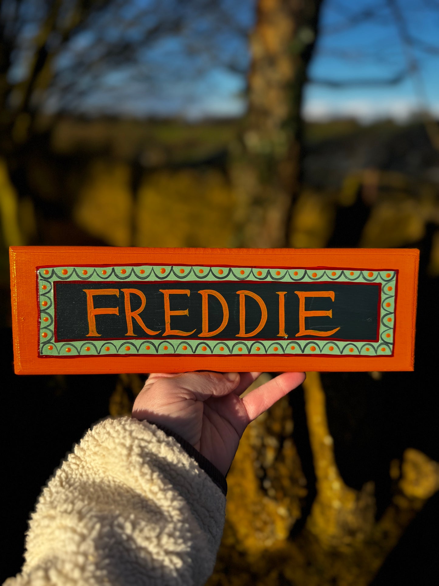‘FREDDIE’ name plaque