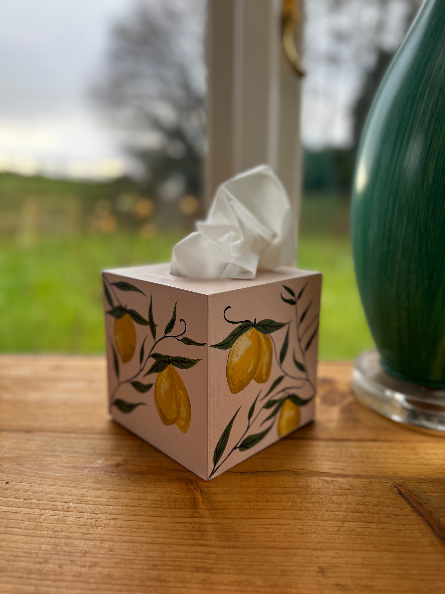 Lemon tissue box