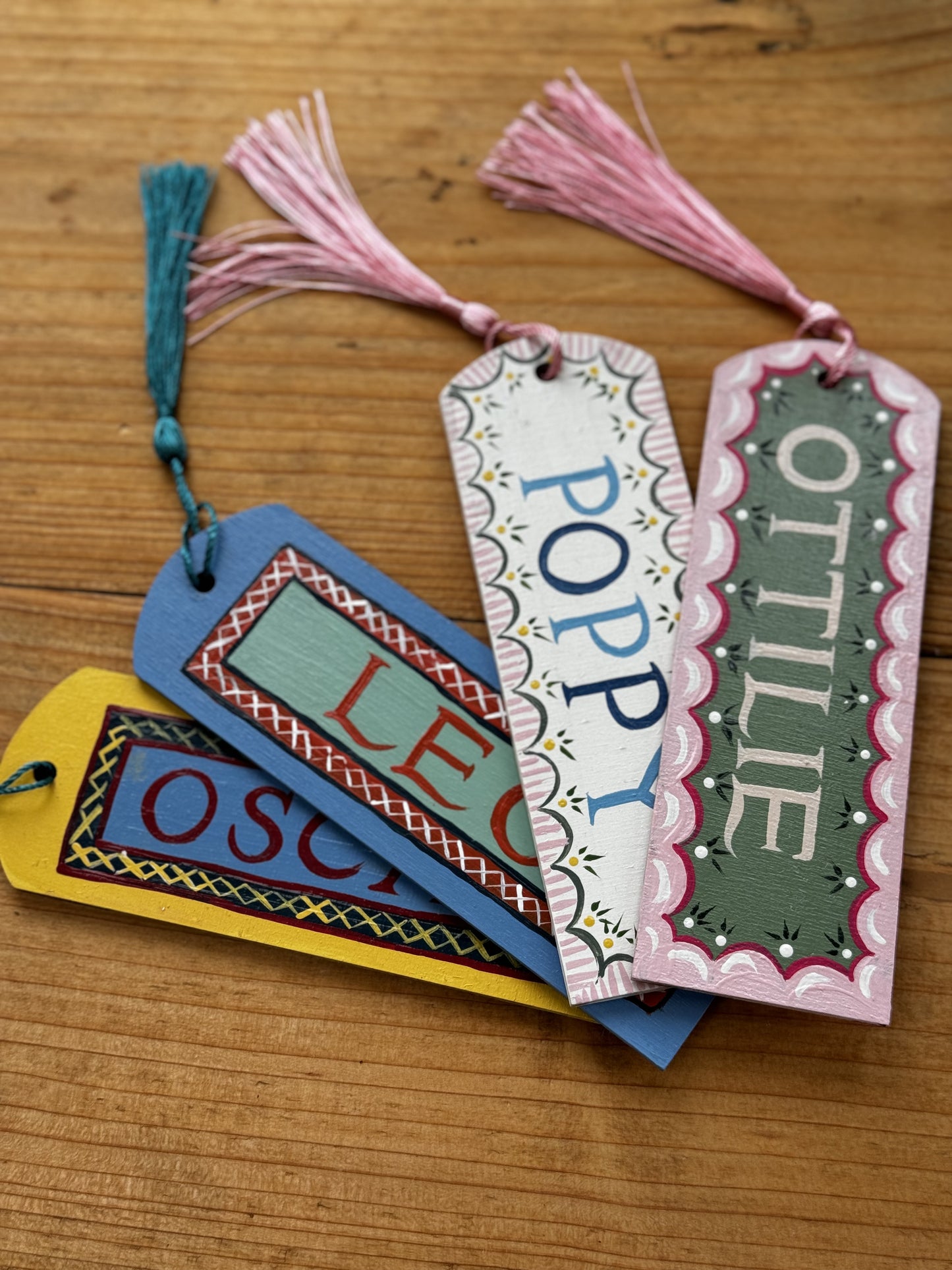 BLUE NAME BOOKMARK