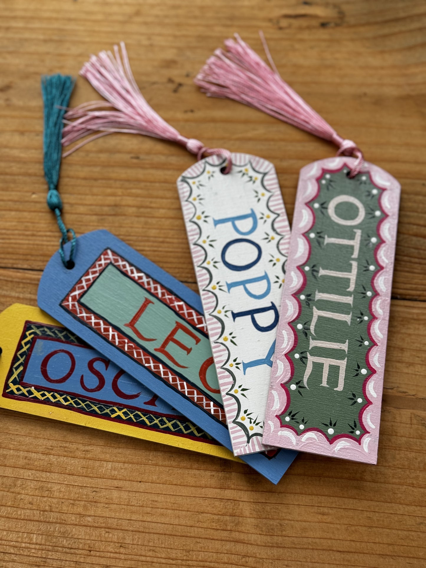 BLUE & ORANGE BOOKMARK