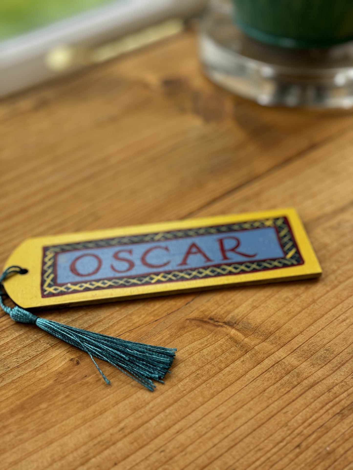 BLUE & YELLOW BOOKMARK