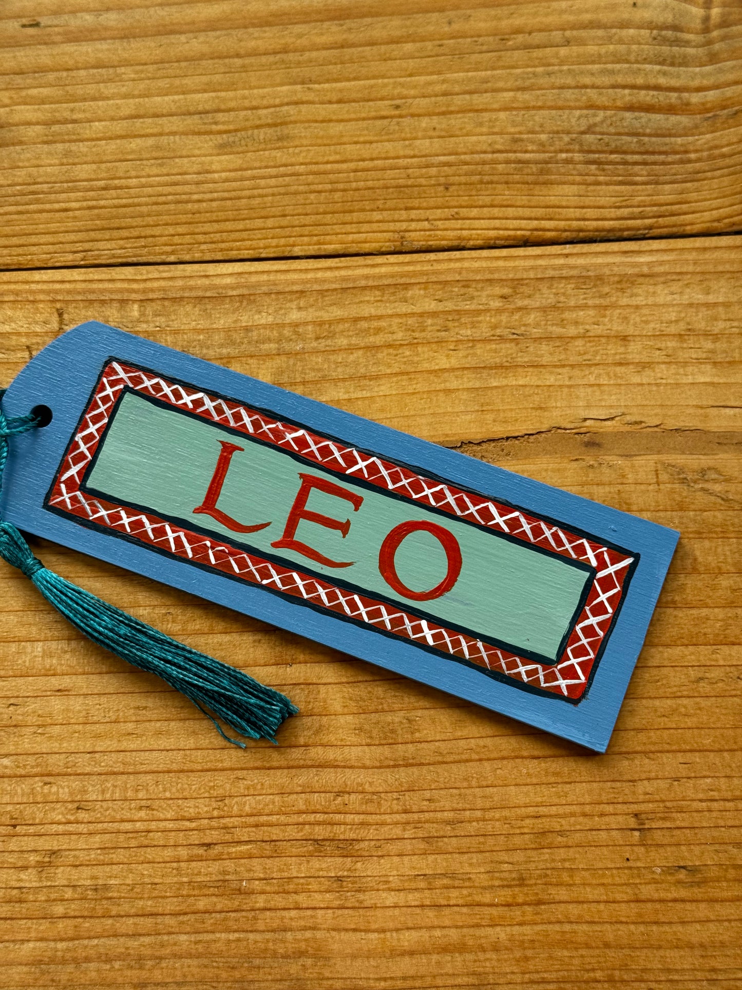 BLUE & ORANGE BOOKMARK