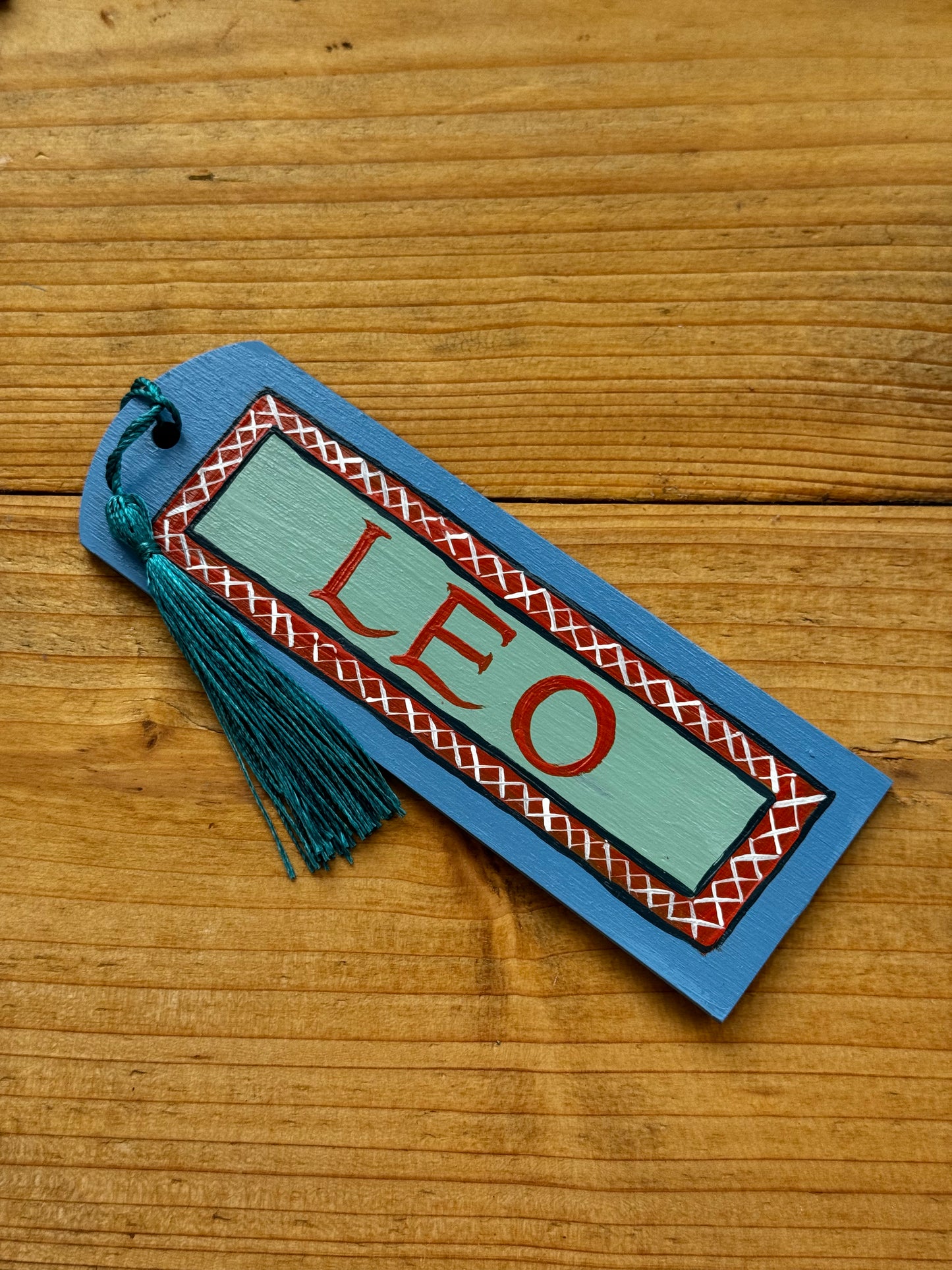 BLUE & ORANGE BOOKMARK