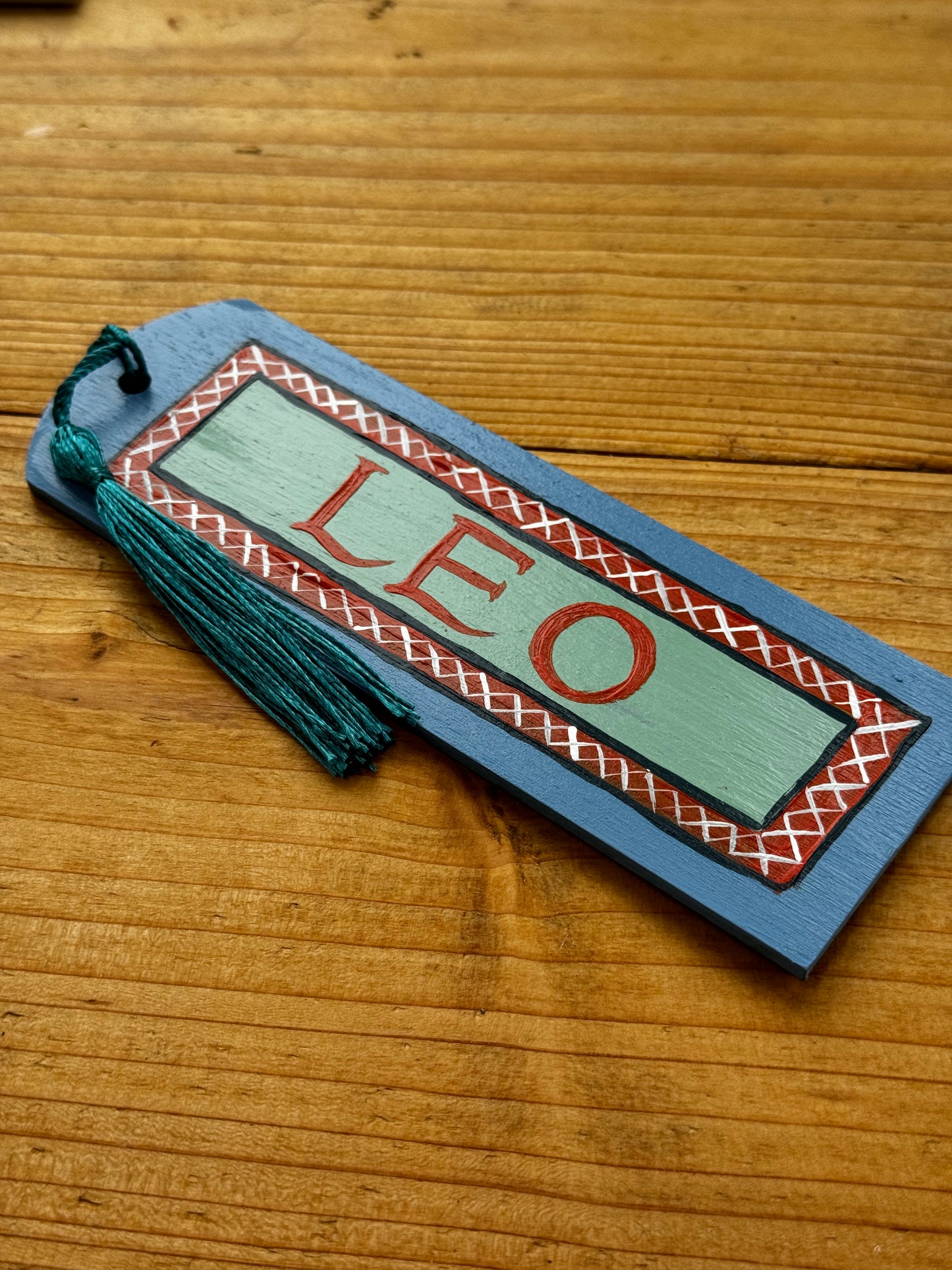 BLUE & ORANGE BOOKMARK