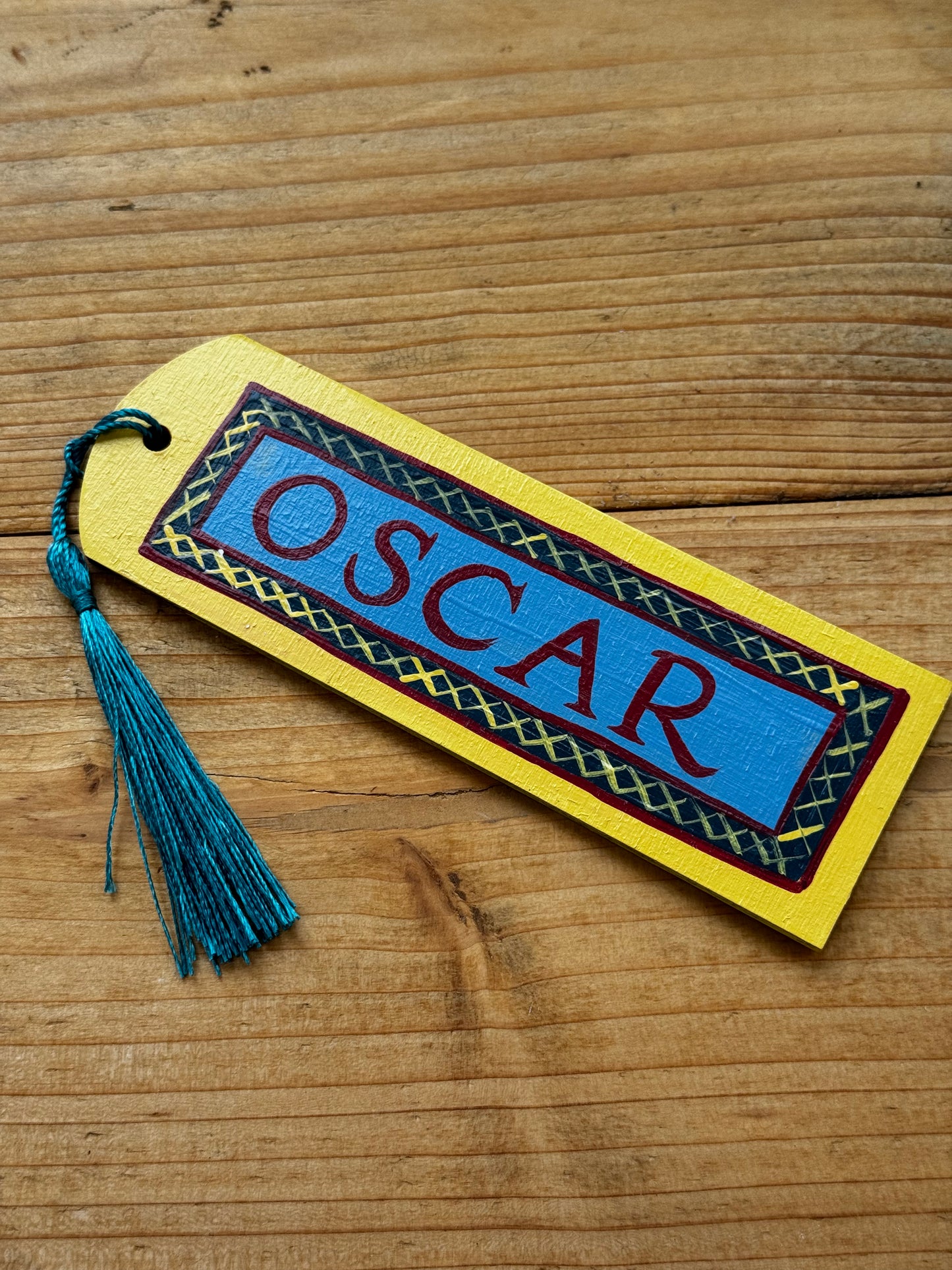 BLUE & YELLOW BOOKMARK
