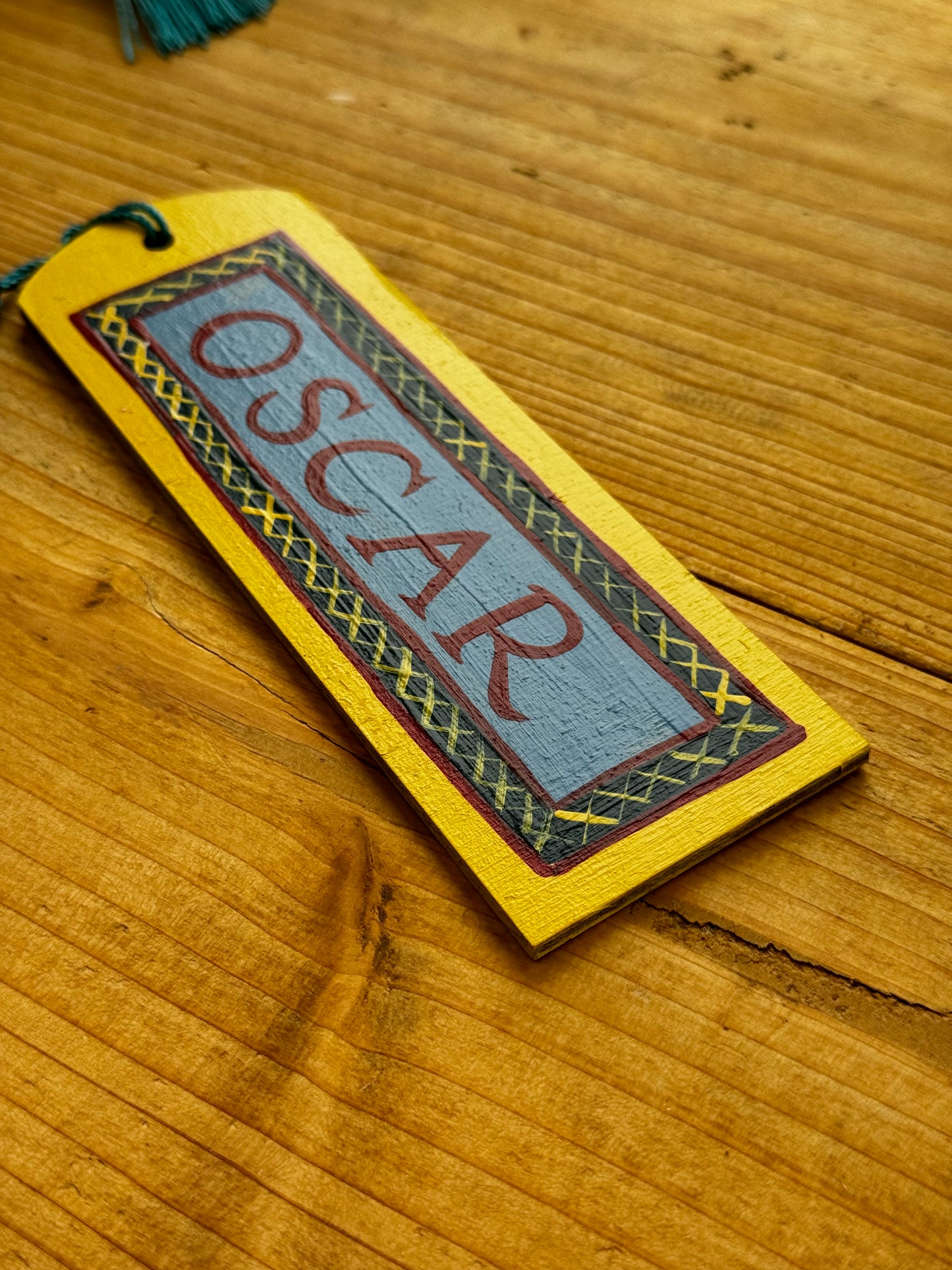 BLUE & YELLOW BOOKMARK