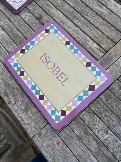 PINK HARLEQUIN- PLACEMAT