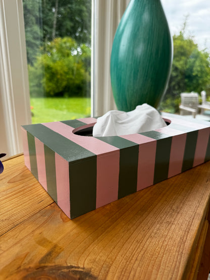 PINK & GREEN TISSUE BOX