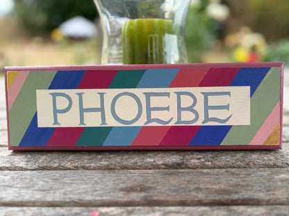 RAINBOW NAME PLAQUE