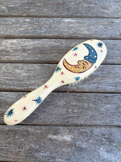Moon hairbrush