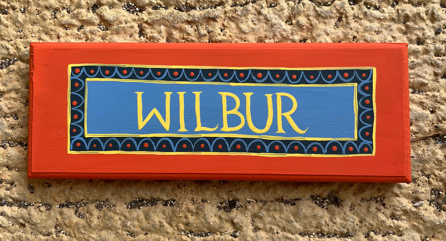 BESPOKE COLOURS - NAME PLAQUE