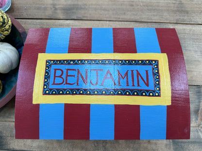 RED & BLUE KEEPSAKE BOX