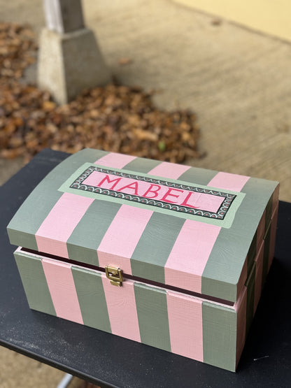 PINK & GREEN KEEPSAKE BOX