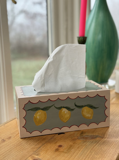 LARGE LEMON TISSUE BOX - PIGEON & PLASTER