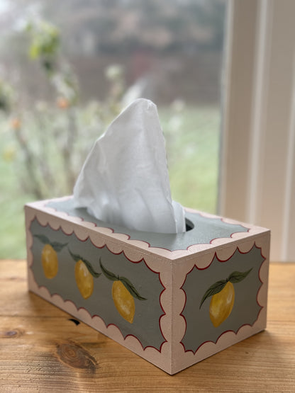 LARGE LEMON TISSUE BOX - PIGEON & PLASTER