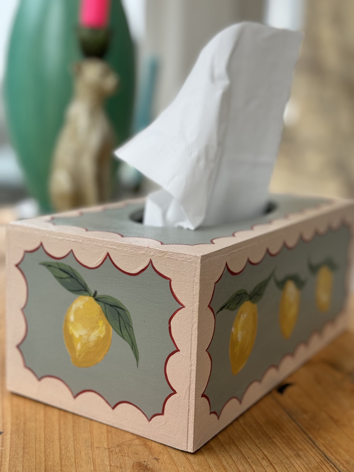 LARGE LEMON TISSUE BOX - PIGEON & PLASTER