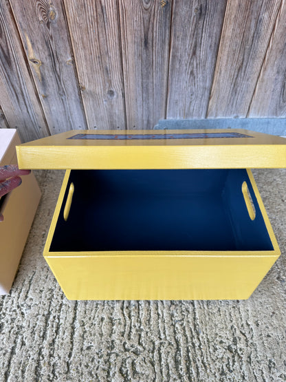 YELLOW & BLUE TOY BOX