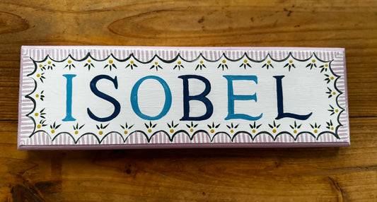 BLUE NAME - NAME PLAQUE