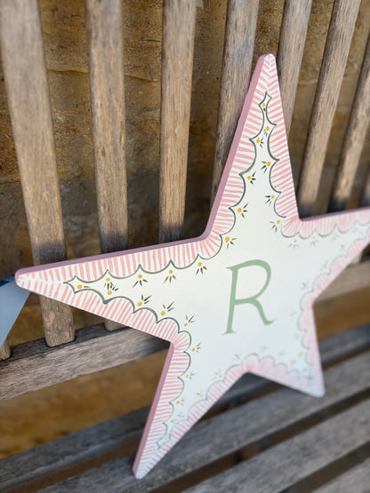 Pink striped scallop star