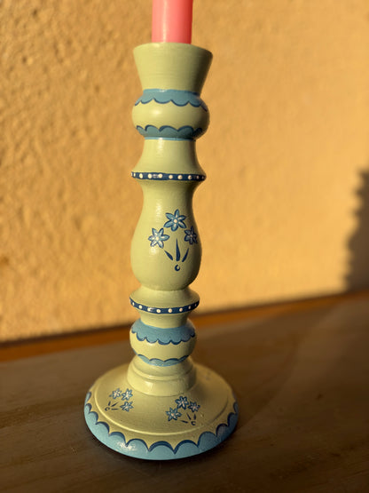 GREEN FLOWER- CANDLESTICK