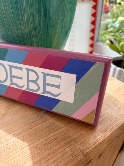 RAINBOW NAME PLAQUE