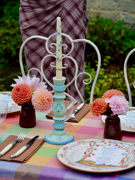 GREEN FLOWER- CANDLESTICK