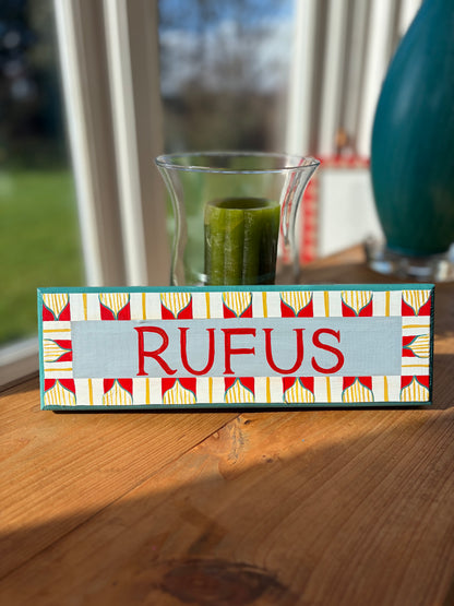 CIRCUS - NAME PLAQUE