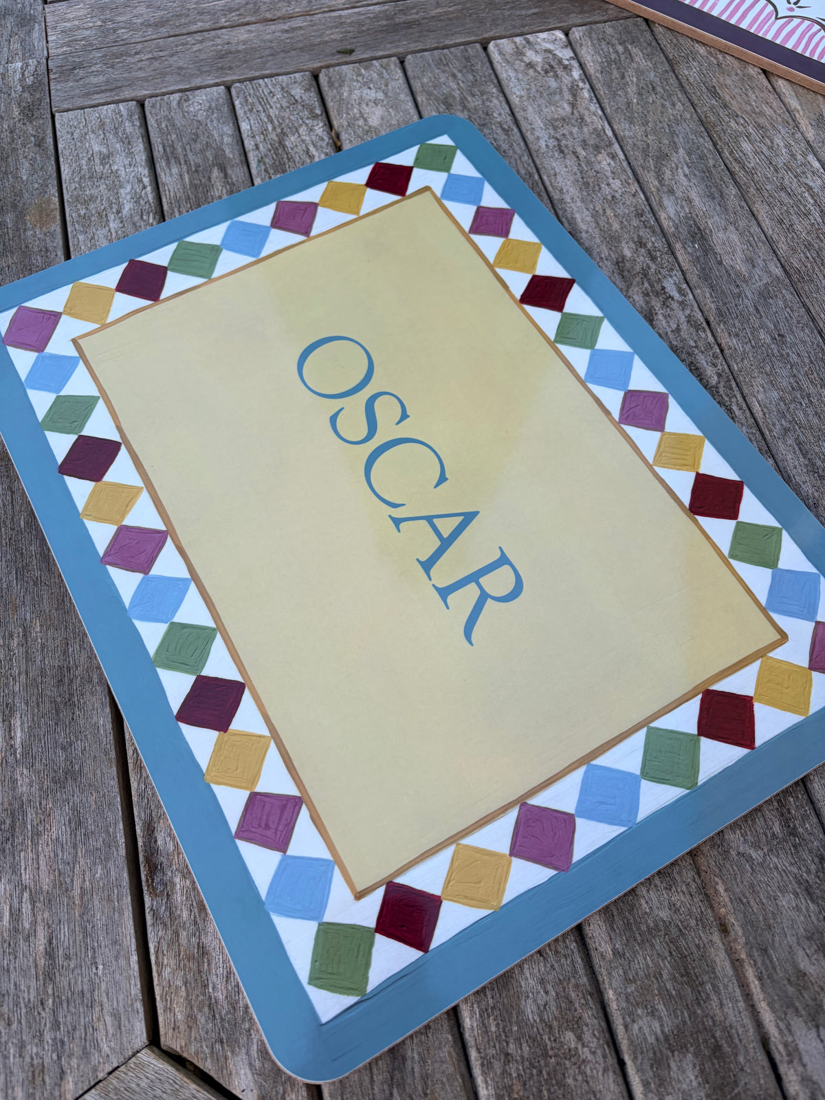 BLUE HARLEQUIN- PLACEMAT