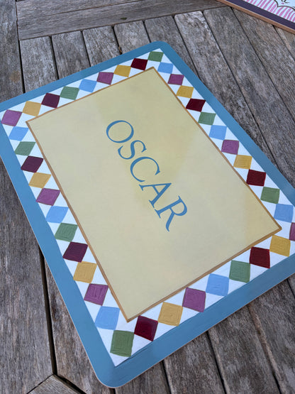 BLUE HARLEQUIN- PLACEMAT