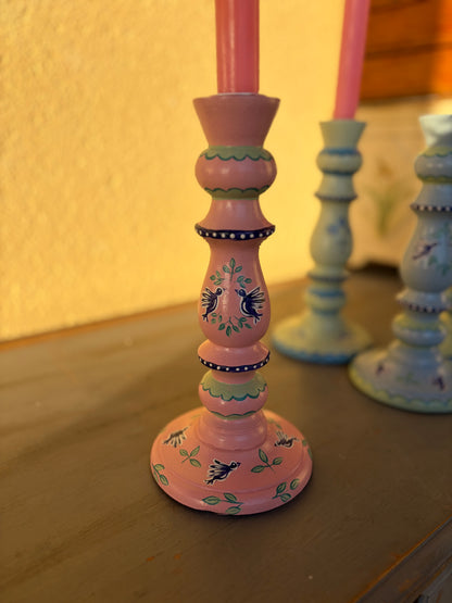 PINK BIRD - CANDLESTICK