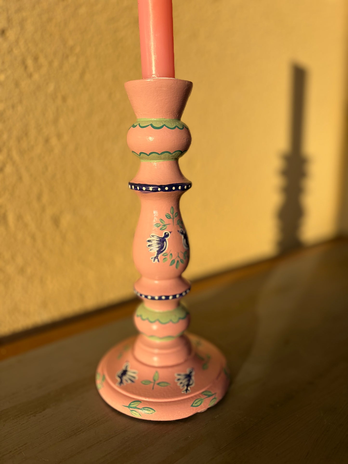 PINK BIRD - CANDLESTICK
