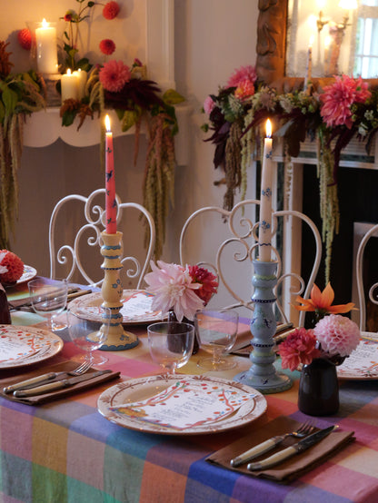 YELLOW FLOWER - CANDLESTICK