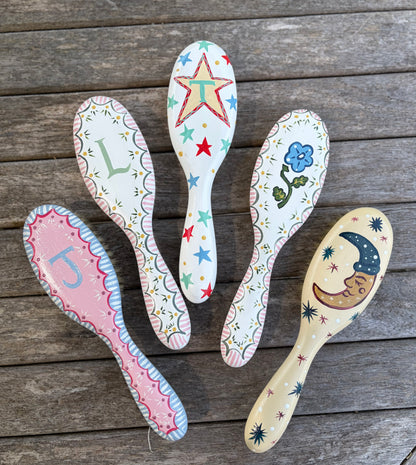 Moon hairbrush