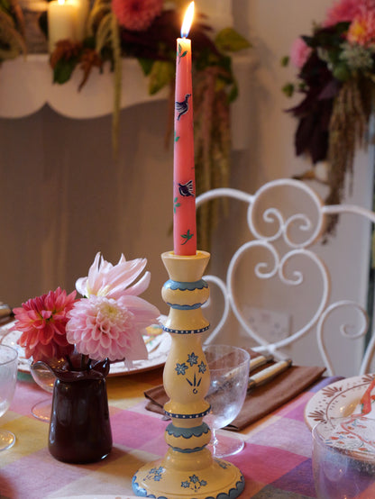 YELLOW FLOWER - CANDLESTICK