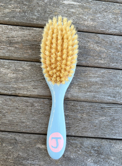 Pink & blue hairbrush