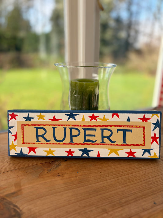 PRIMARY STARS - NAME PLAQUE