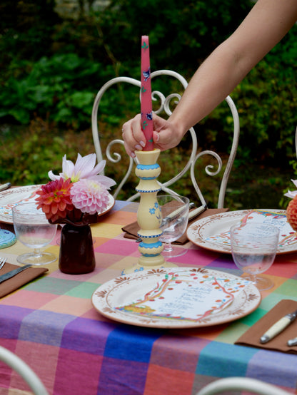 YELLOW FLOWER - CANDLESTICK