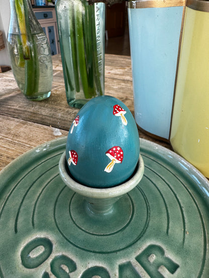 Blue toadstool egg