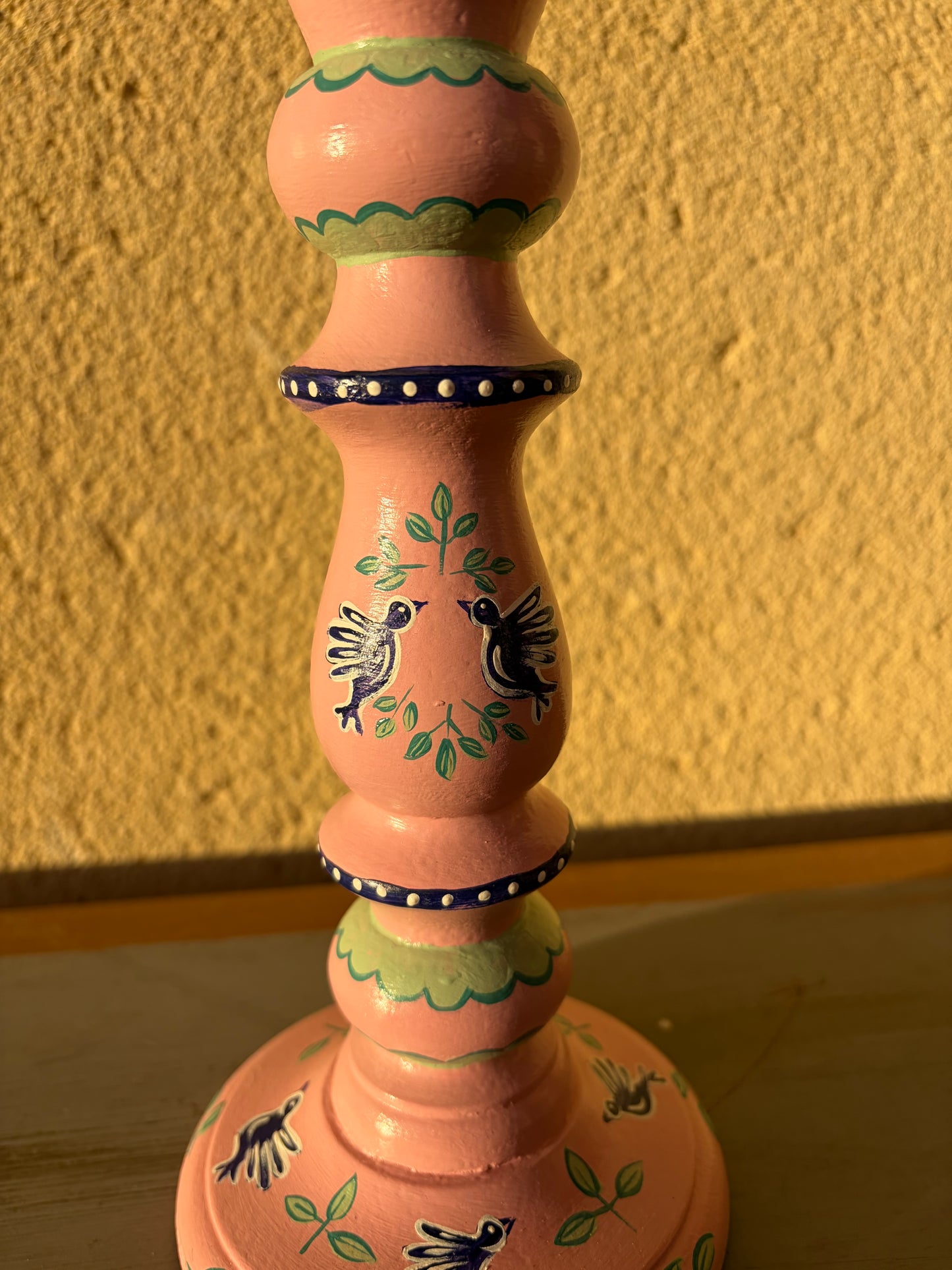 PINK BIRD - CANDLESTICK