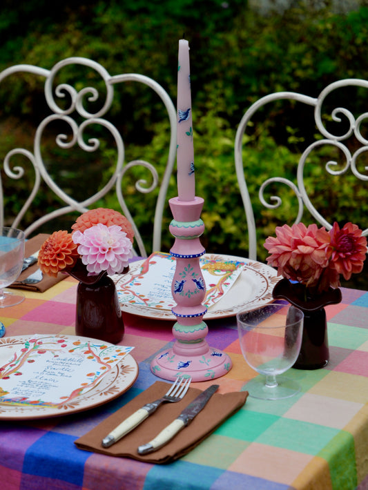 PINK BIRD - CANDLESTICK