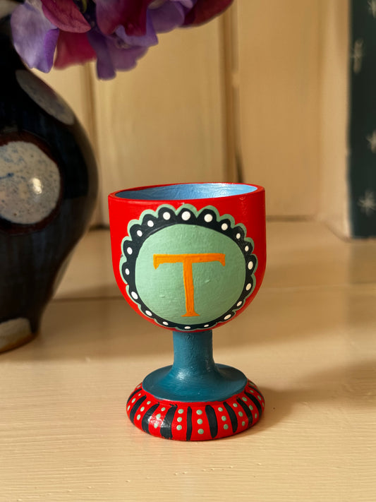 RED & BLUE EGG CUP