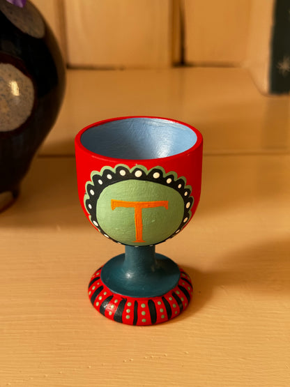 RED & BLUE EGG CUP